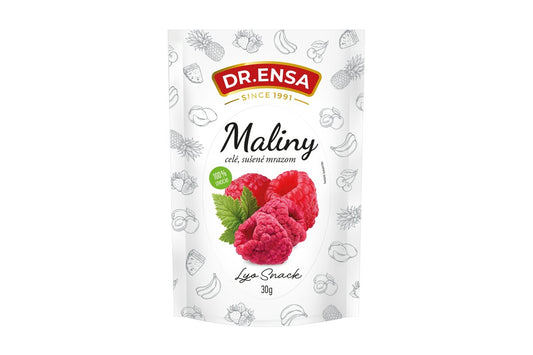 Maliny lyofilizované 30 g - mrazom sušené ovocie